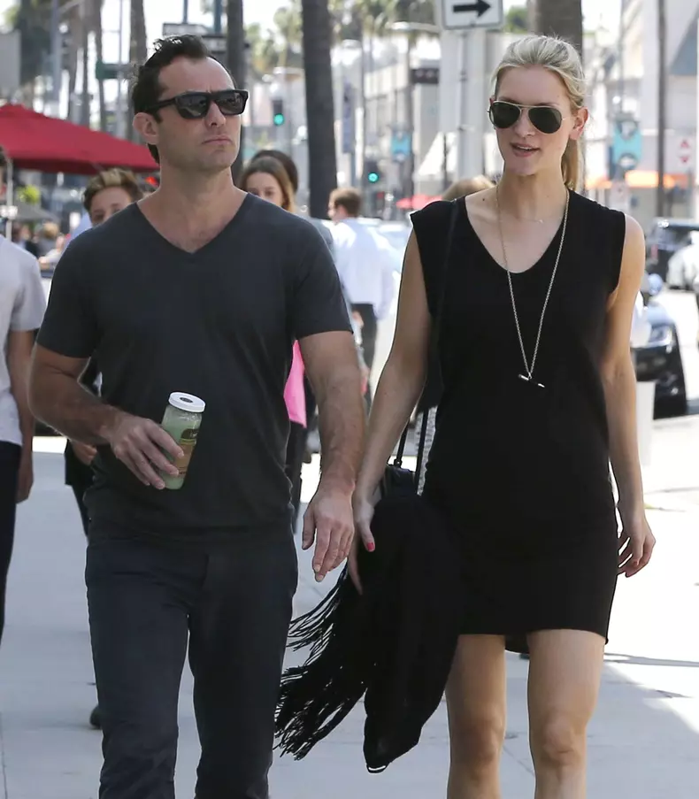 Exclusive... Jude Law & Family Out And About In Los Angeles