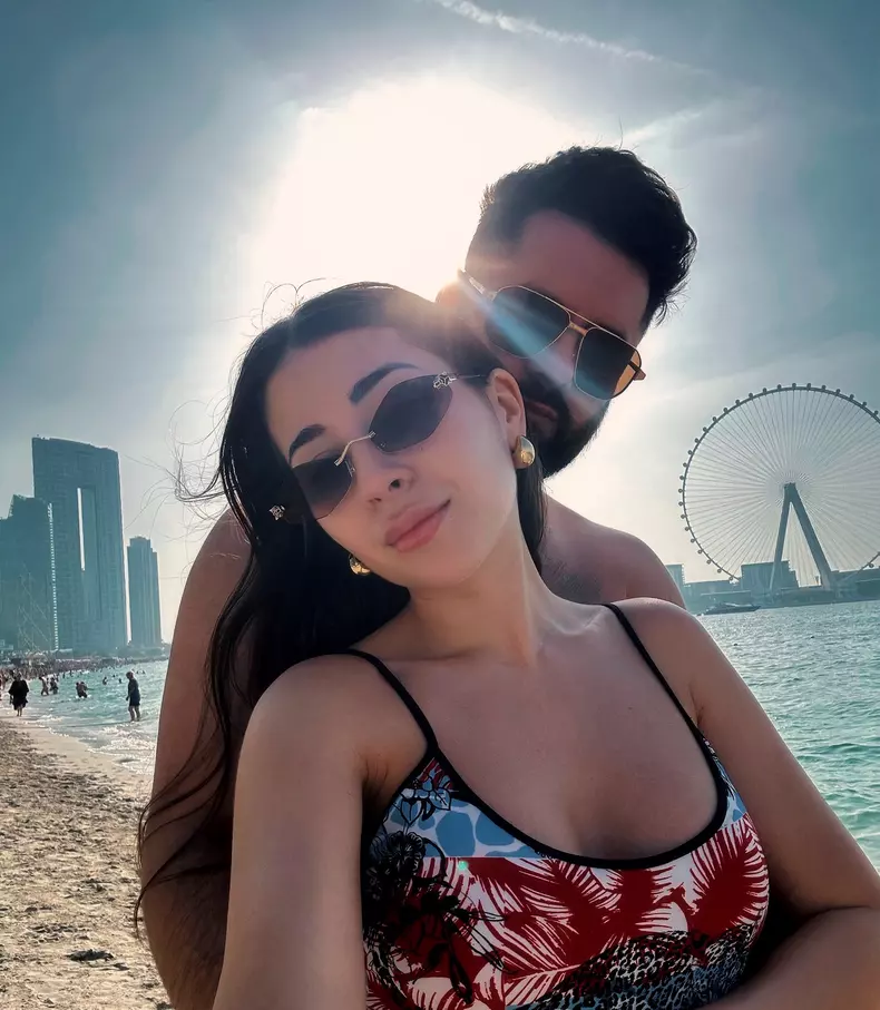 Nicole Cherry și soțul ei, Florin Popa