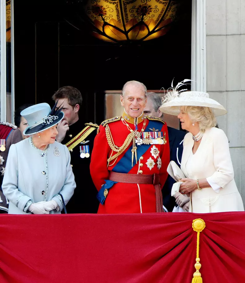 Archive - La famille royale britannique au balcon lors de la parade Trooping the Colour à Londres