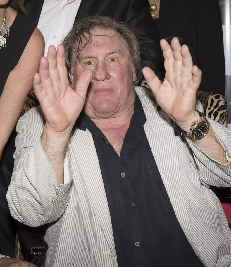 Cocktail en l'honneur de Gérard Depardieu à Buenos Aires après sa conférence de presse pour ses deux spectacles au Théatre Colon