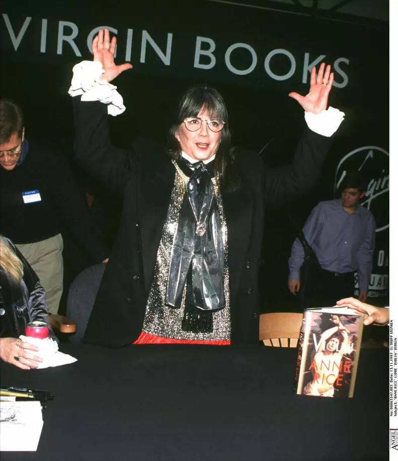 "ANNE RICE" LIVRE "VIOLIN" VIRGIN MEGASTORE NEW-YORK LUNETTES "PLAN AMERICAIN"