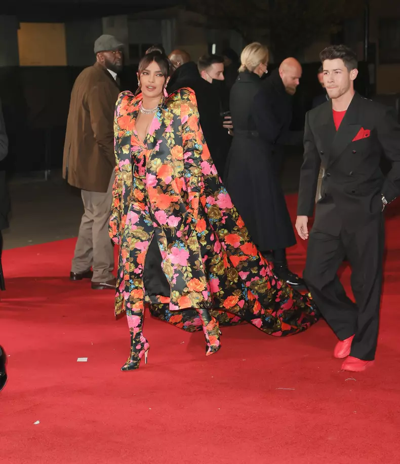 Demi Moore Looks Chic In A Sparkling Dress Arriving At The British Fashion Awards Along With Priyanka Chopra And Nick Jonas