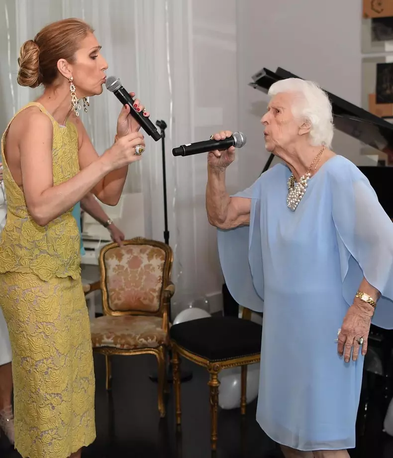 Celine Dion si mama ei