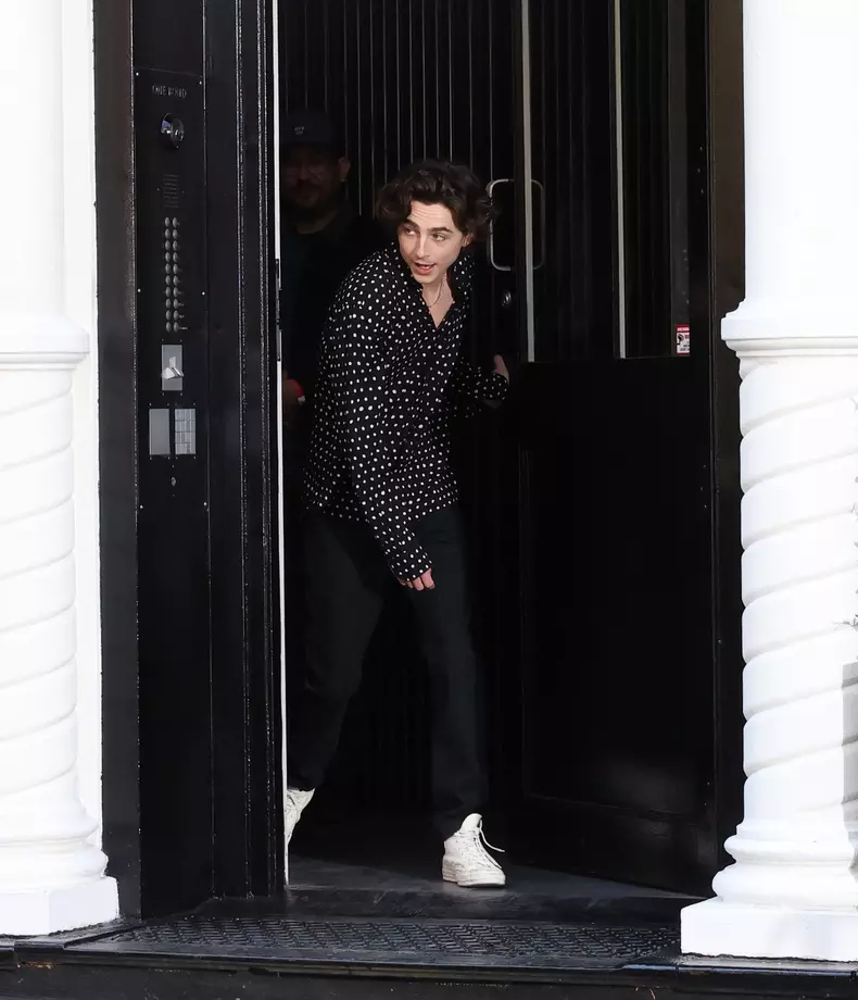 Timothee Chalamet is Spotted on a Apple Photo Shoot After Being Linked to Kylie Jenner.