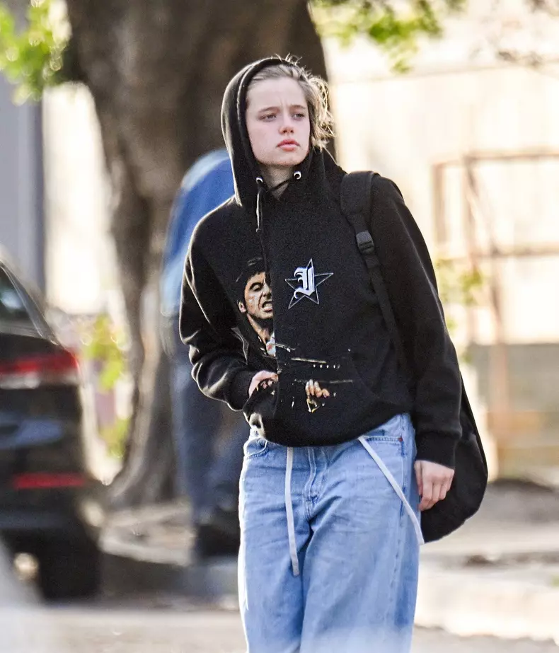 EXCLUSIVE: Shiloh Nouvel Jolie is seen heading to a dance class in Studio City