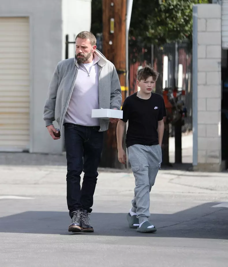 Ben Affleck cu fiul lui, Samuel