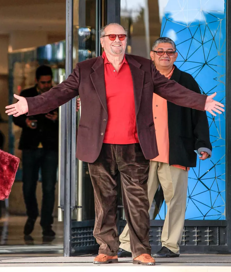 Jack Nicholson Does Some Shopping In Beverly Hills