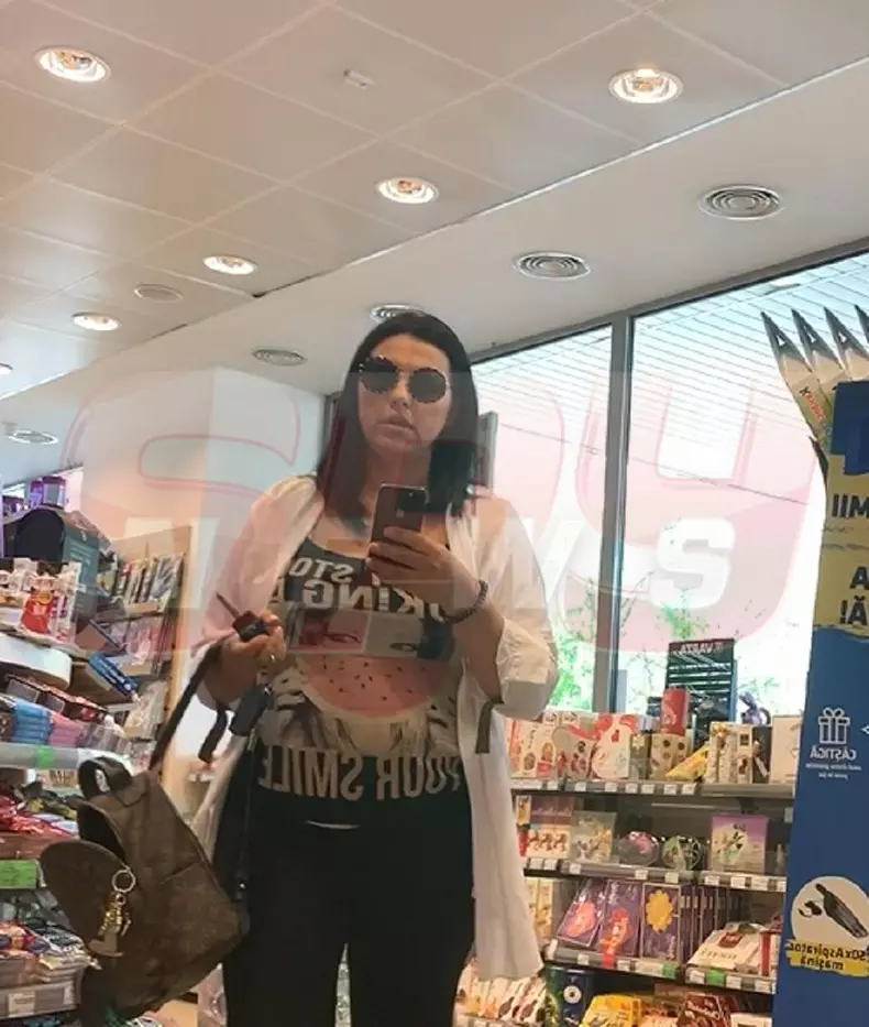 Prima imagine cu Lavinia Pîrva dupa ce a nascut