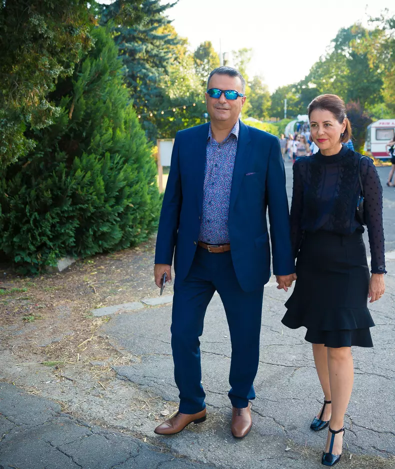 Lucian Mandruta și soția