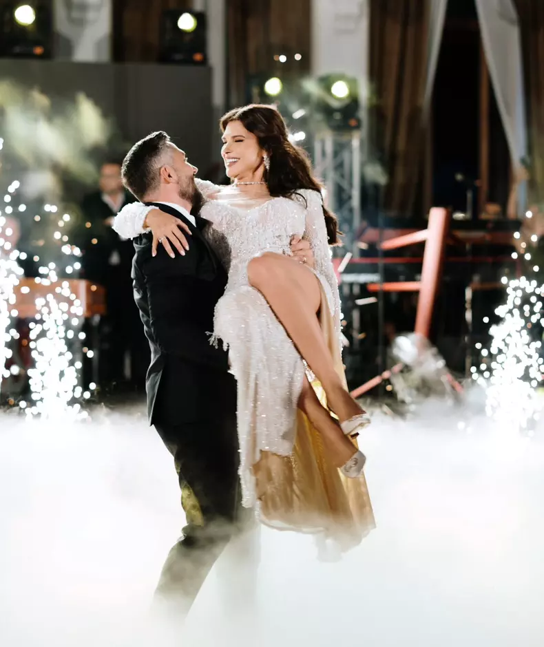 Monica Bîrlădeanu și Valeriu Gheorghiță la nunta lor, 5 octombrie 2025 (1)