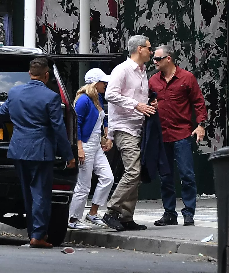PREMIUM EXCLUSIVE: Reese Witherspoon Keeps Close to a Mystery Man After a Getaway Together.