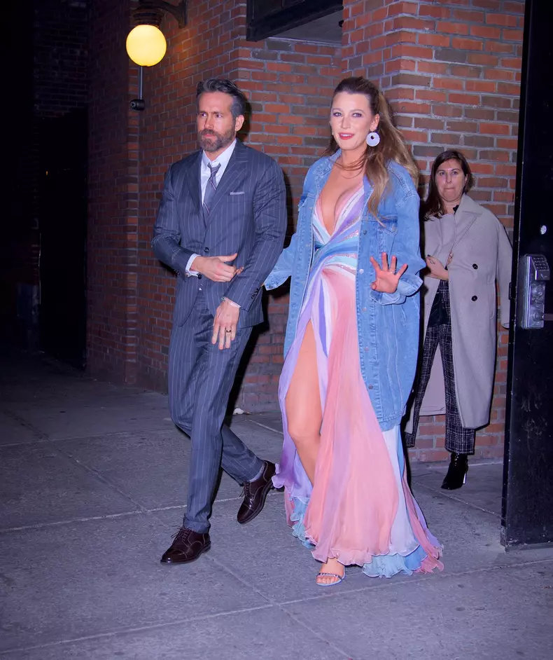 Ryan Reynolds and Blake Lively out late at the AfterParty of Ryanâ€™s new Netflix movie The Adam Project in New York