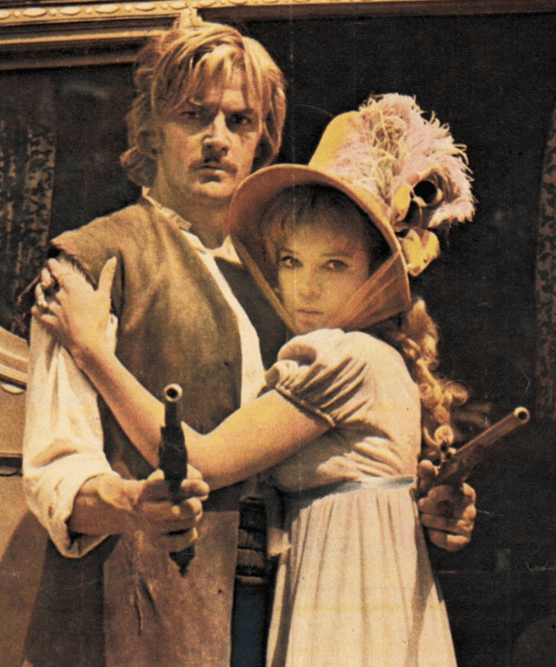 A._Mihailopol_-_Florin_Piersic_and_Aimée_Iacobescu_filming_for_Haiducii_lui_Șaptecai,_1970