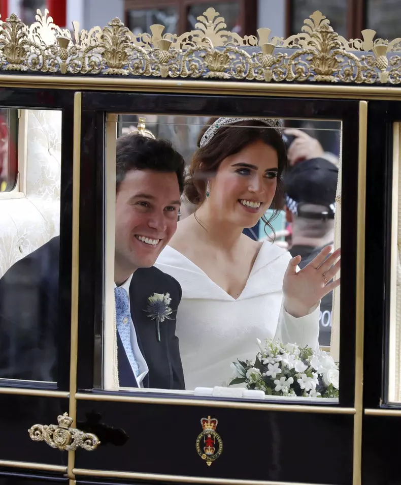 Gestul special făcut de Eugenie, nepoata reginei Elisabeta. Fotografie inedită cu prințesa, la aniversarea nunții