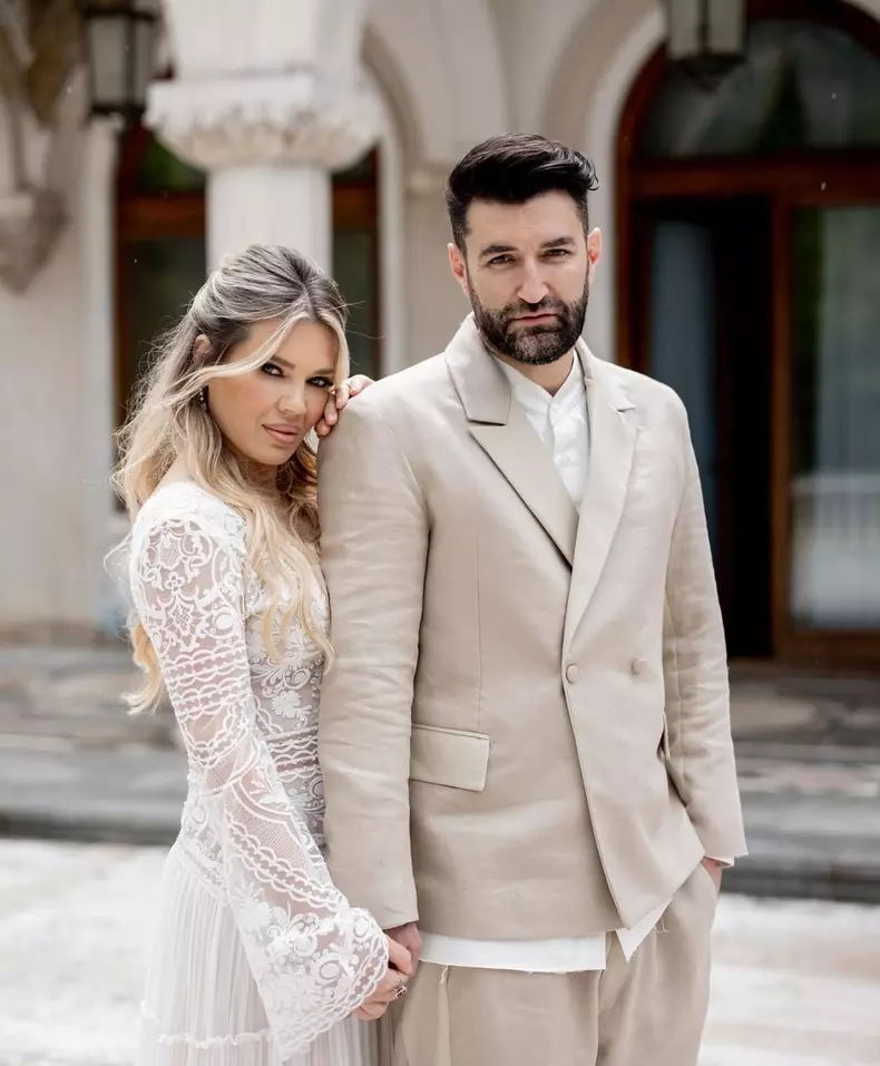 Gina Pistol și Smiley la nunta lor (2)