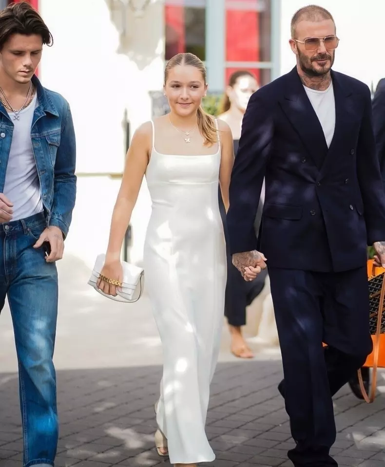 Fiica Victoria David Beckham Harper Beckham Paris Fashion Week 2023