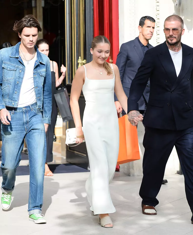 Fiica Victoria David Beckham Harper Beckham Paris Fashion Week 2023