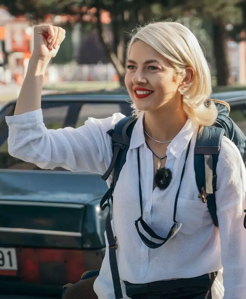 Lidia Buble blondă la „Asia Express” sezonul 4, în 2021