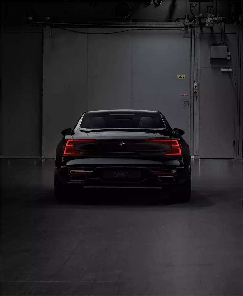 Polestar 1 black exterior, rear