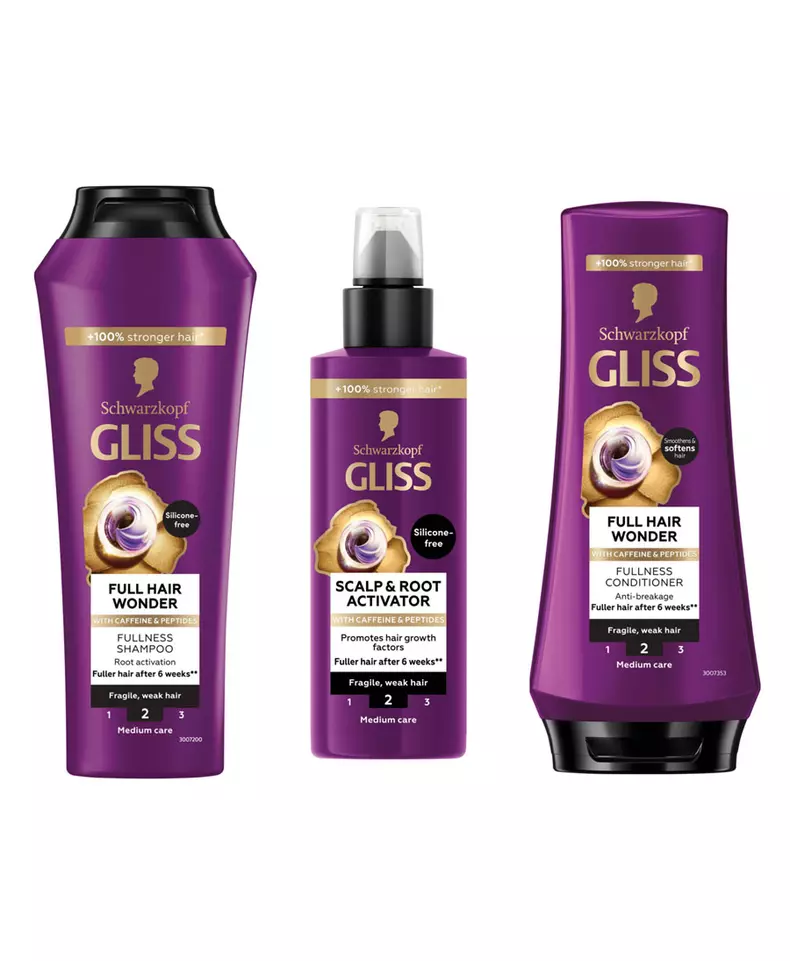 Gamă de îngrijire a părului Gliss Full Hair Wonder