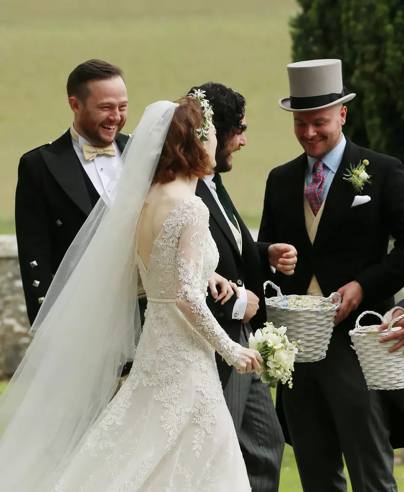 Primele imagini de la nunta lui Kit Harington cu Rose Leslie