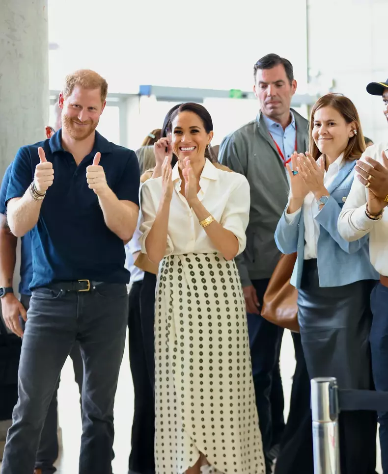 Prince Harry And Meghan Markle Visit Colegio La Giralda And Meet Veterans During Colombia Trip - 18 Aug 2024