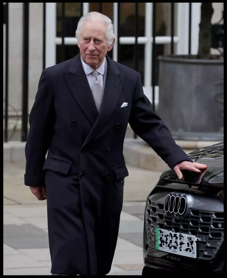 King Charles leaves the London Clinic