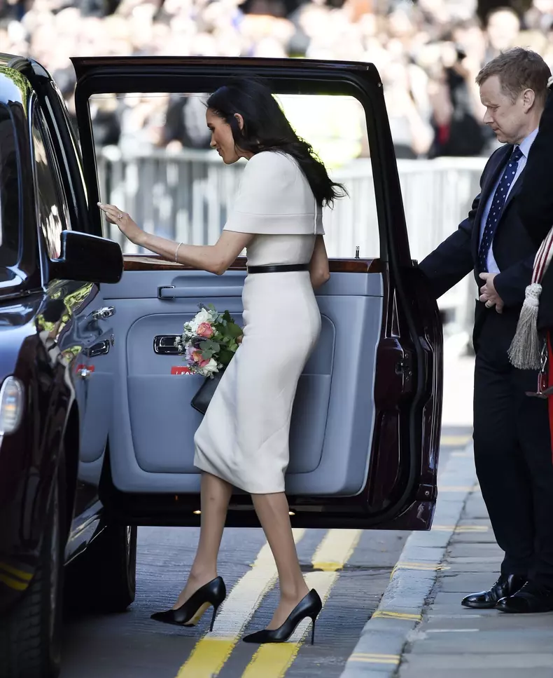Queen Elizabeth II and Meghan Markle - The Duchess of Sussex pictured on their royal visit to Chester
