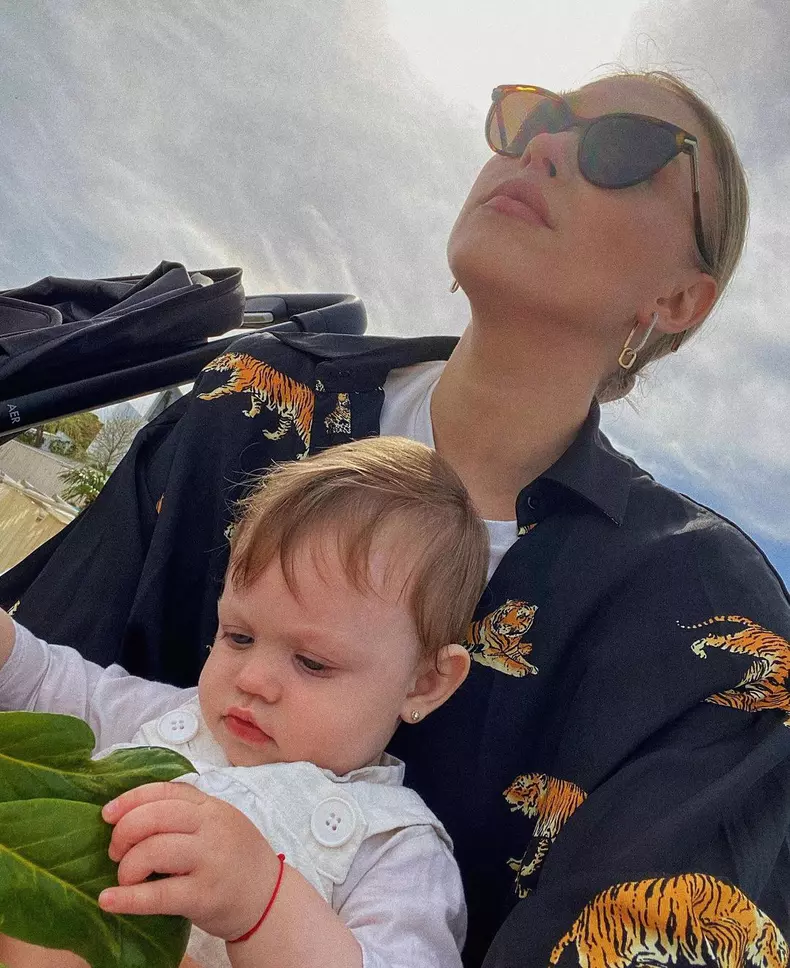 Gina Chirilă și fiica ei, Katia