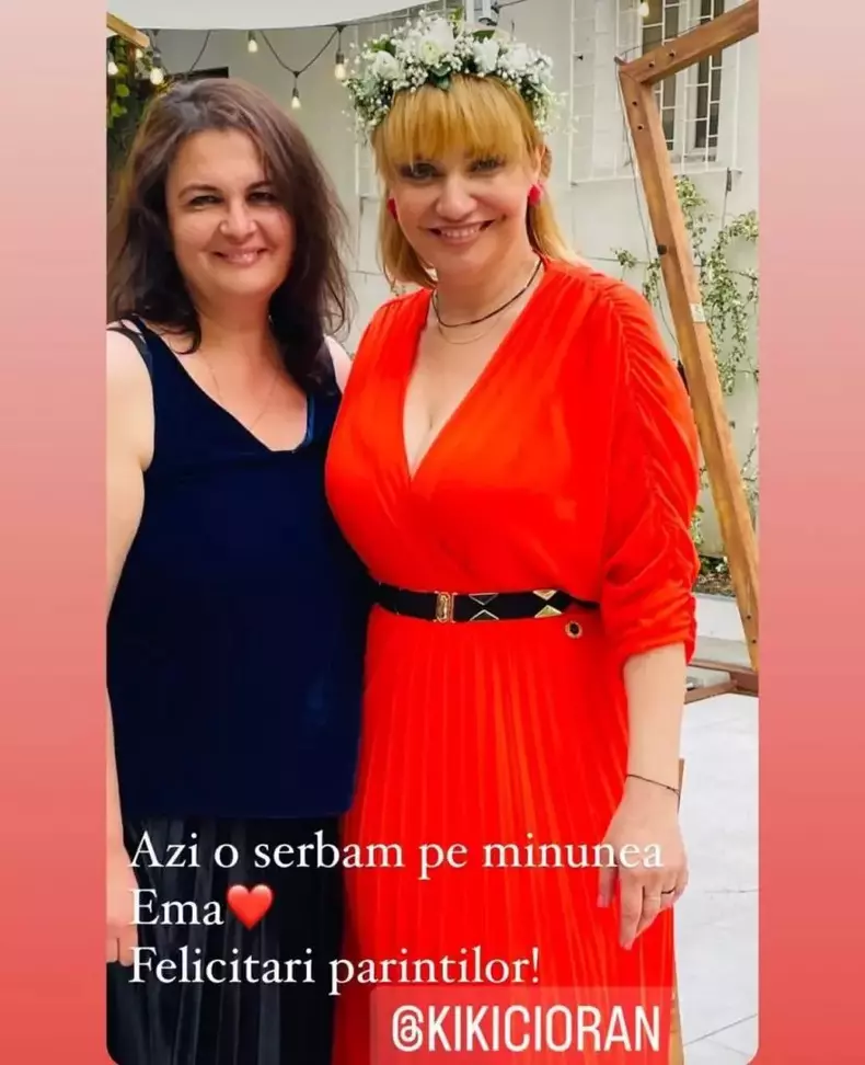 Cristina Cioran și-a botezat fetița. Cine sunt nașii micuței Ema