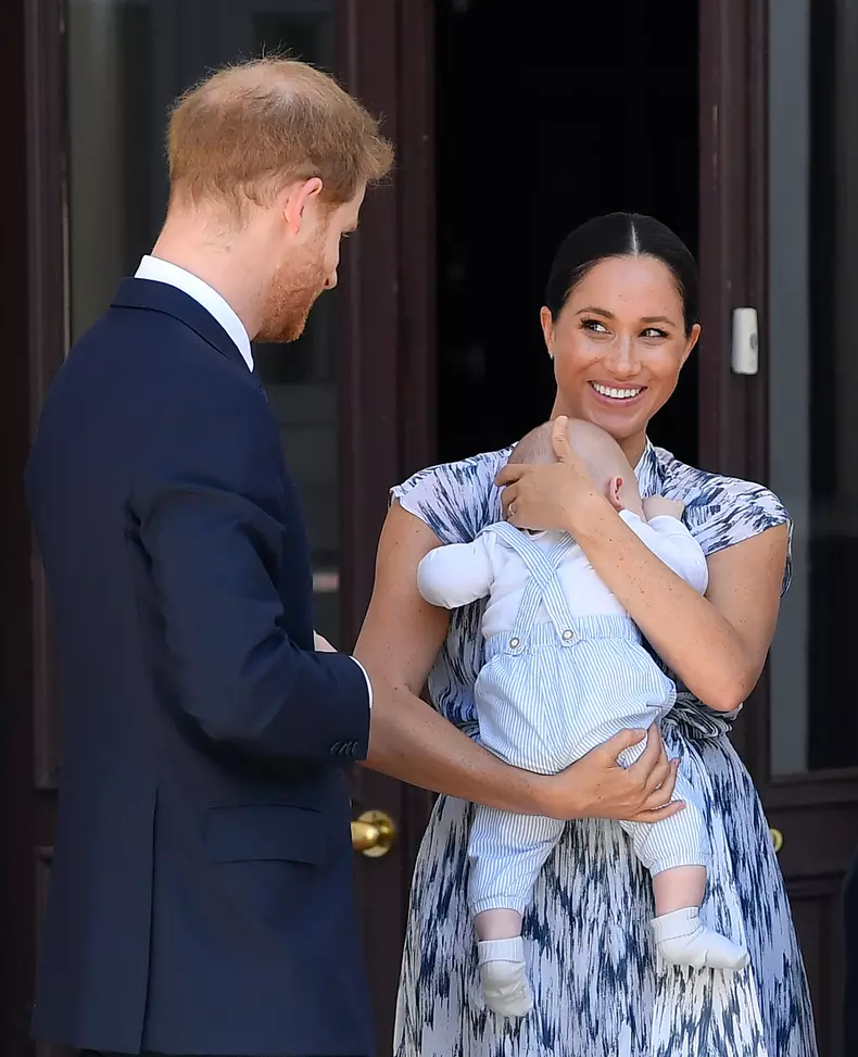 Meghan Markle, Prințul Harry și fiul lor Archie în turneul regal din Africa de Sud, 25 septembrie 2019