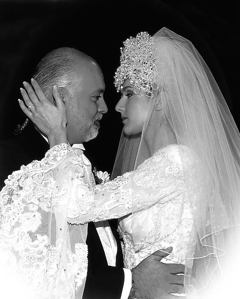 Céline Dion, imagine de la nunta ei cu René Angélil 