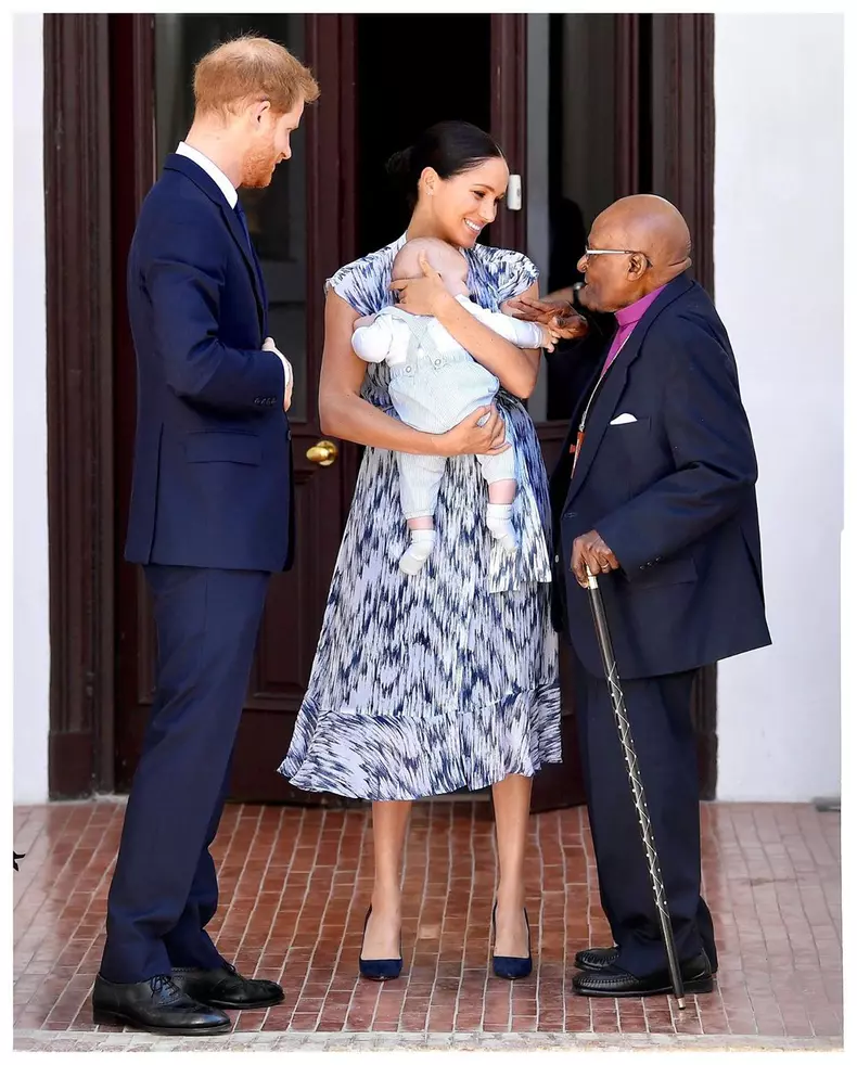 Meghan Markle, prințul Harry și fiul lor Archie
