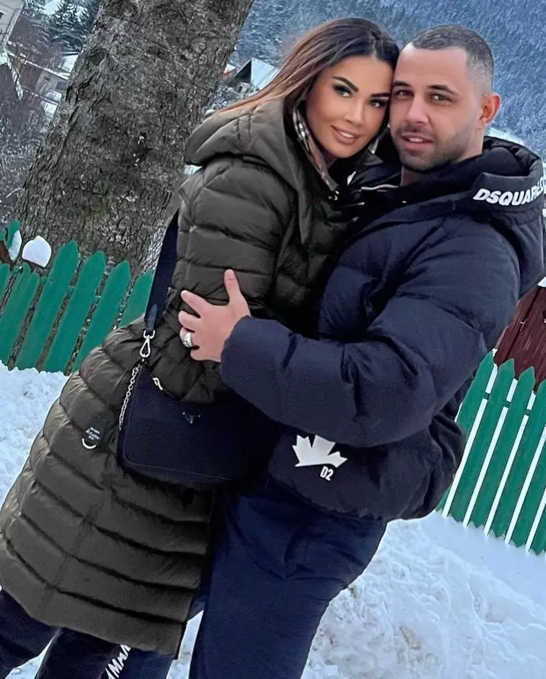 Oana Zăvoranu și Alex, soțul ei