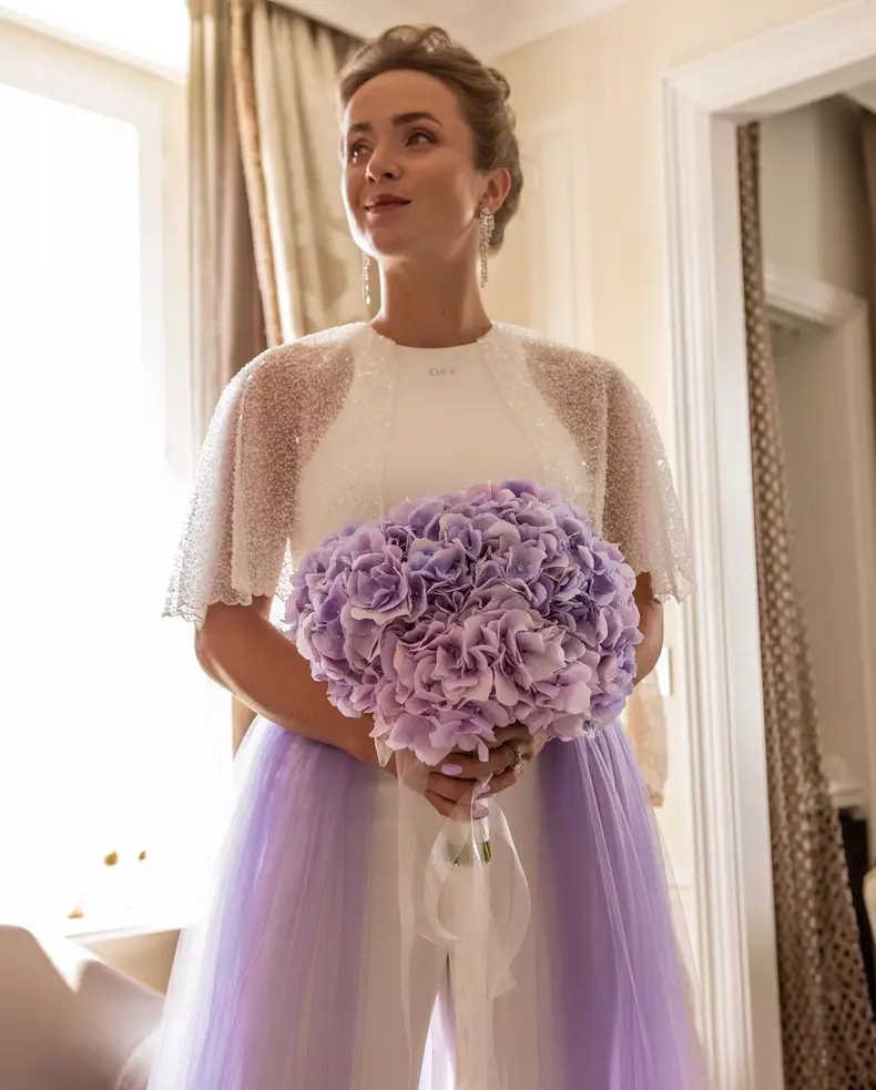 Elina Svitolina in costumul de mireasa