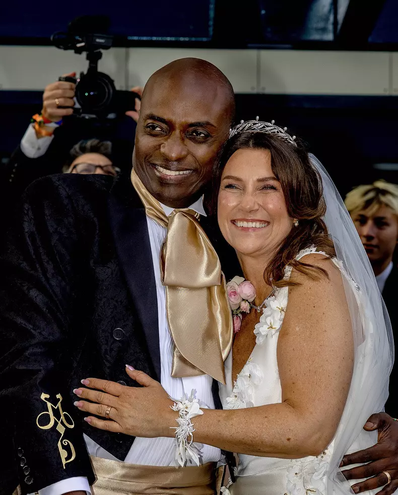 Princess Martha Louise of Norway and American Shaman Durek arrive at their wedding party