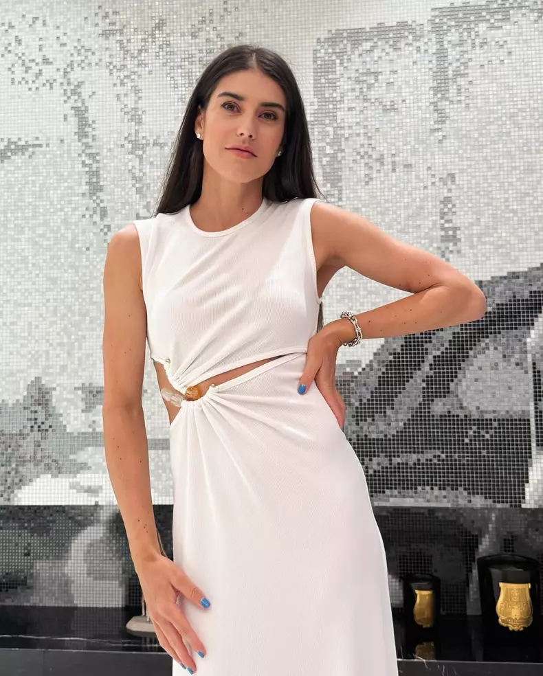 sorana cirstea in rochie alba