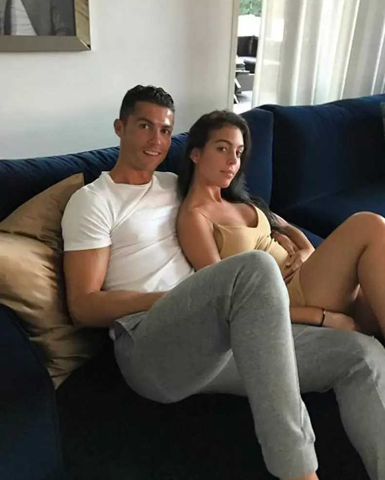 Cristiano Ronaldo with girlfriend Georgina Rodriguez