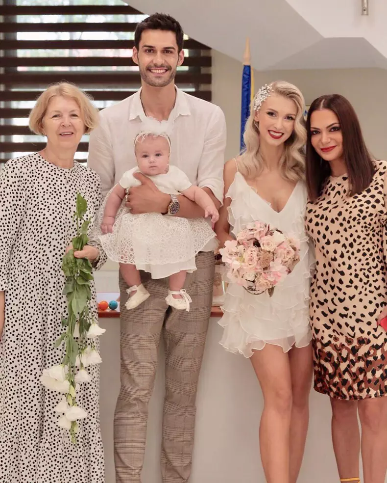 George Burcea, Andreea Bălan, mama artistei, fiica cuplului Maria Clara și Andreea Antonescu
