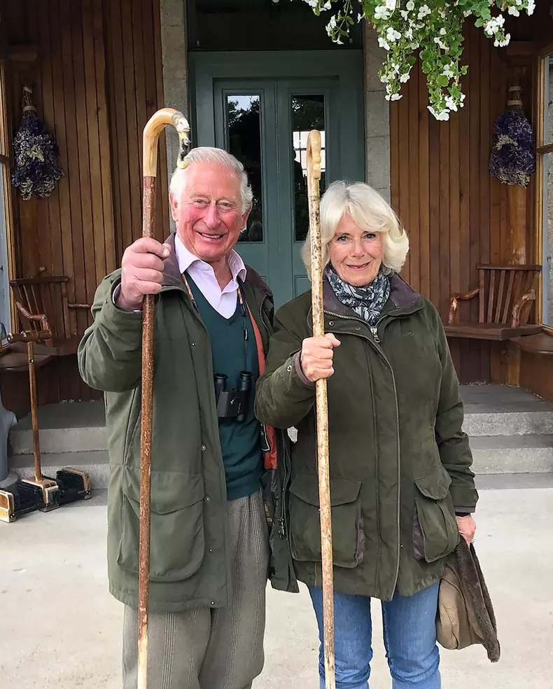 Prince Charles and Camilla Duchess of Cornwall at Birkhall, Scotland, UK - 25 Dec 2020