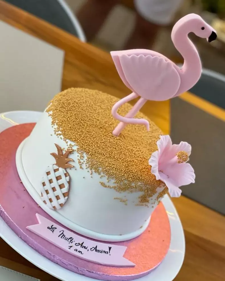 Diana Bart i-a rupt turta fiicei ei. Ce obiect neobișnuit a ales Amina de pe tăviță (2)