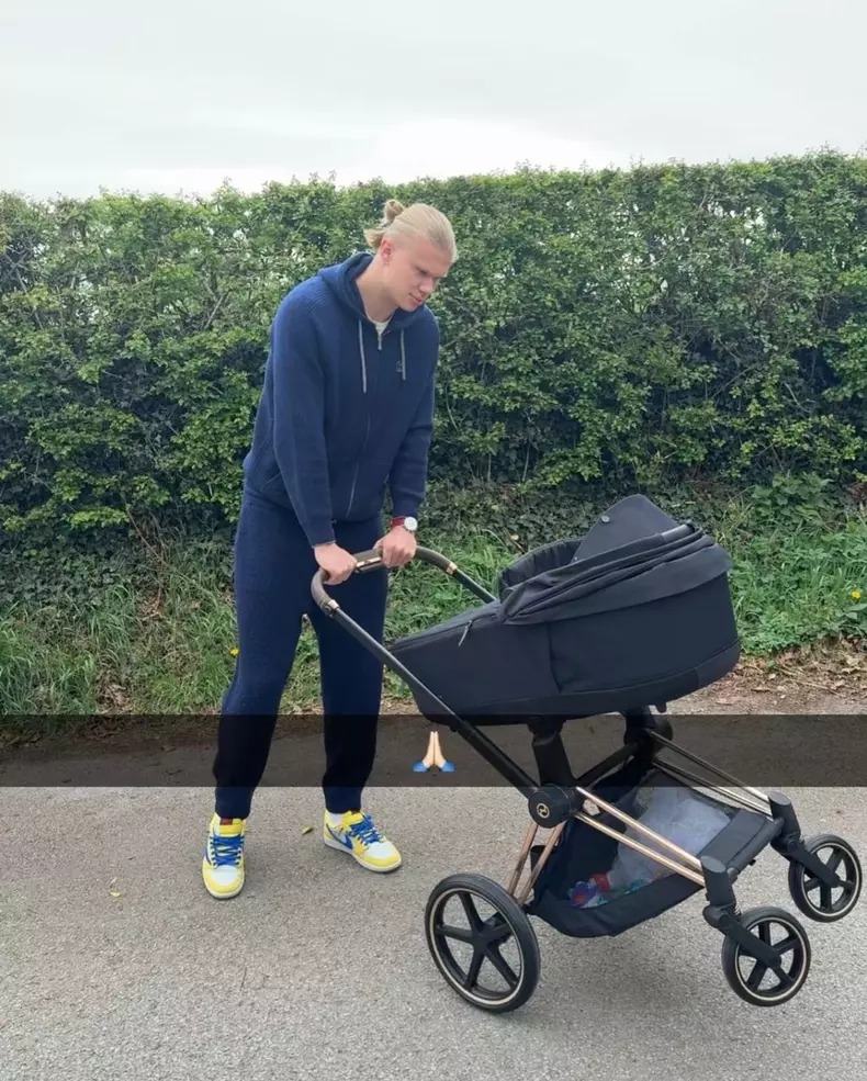 Erling Haaland și fiul lui