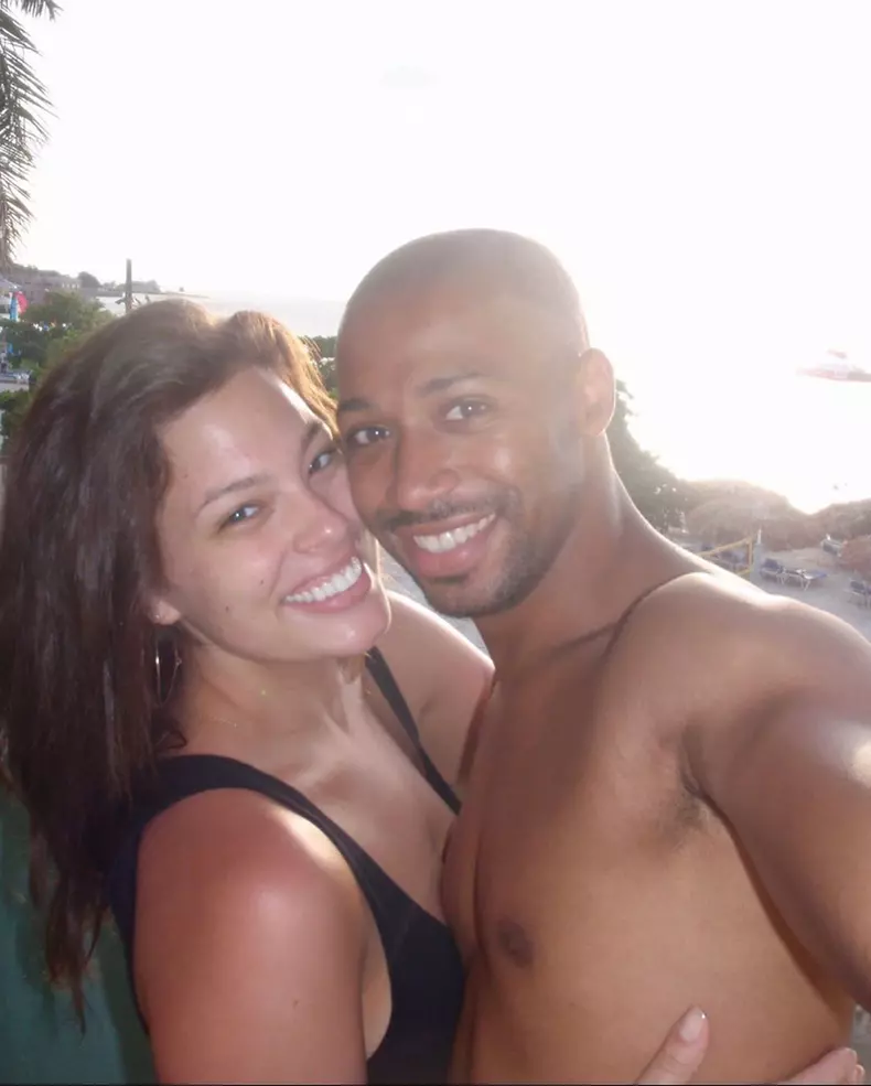 Ashley Graham și soțul ei Justin Ervin