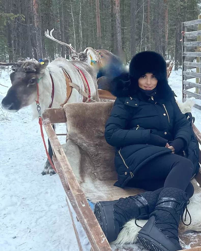 Lavinia Pîrva în Laponia