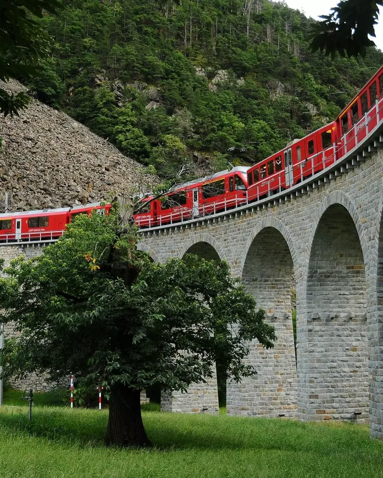 Corina Caragea a mers cu trenul prin Alpii Elvețieni  (3)