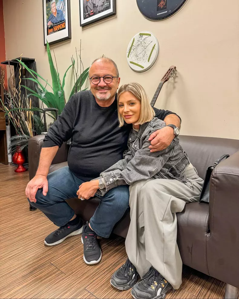 Ana Baniciu și tatăl ei, Mircea Baniciu