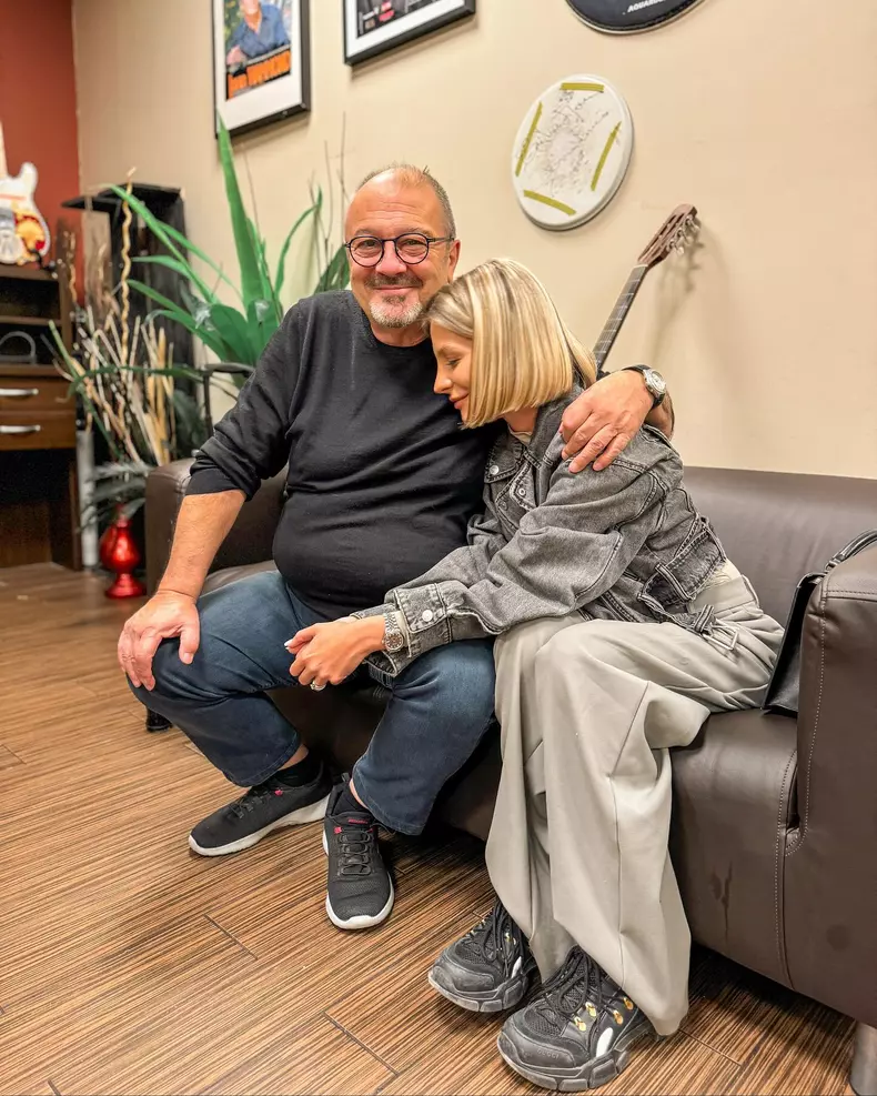 Ana Baniciu și tatăl ei, Mircea Baniciu