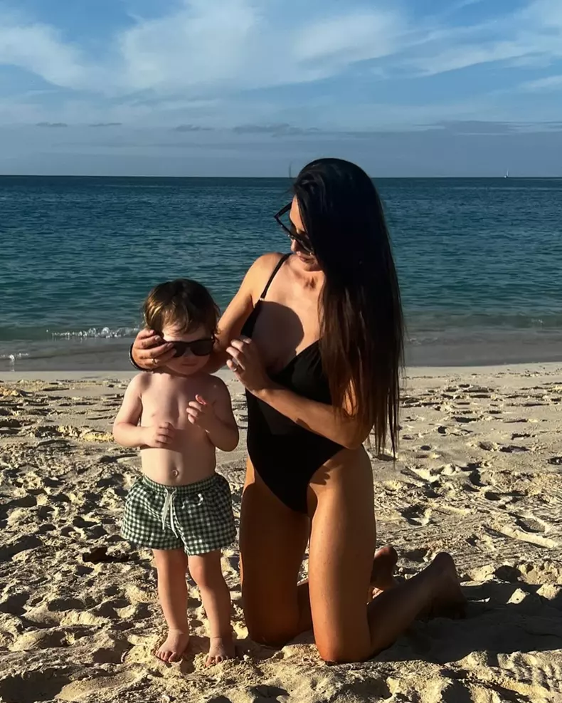 Olivia Munn și fiul ei, Malcolm