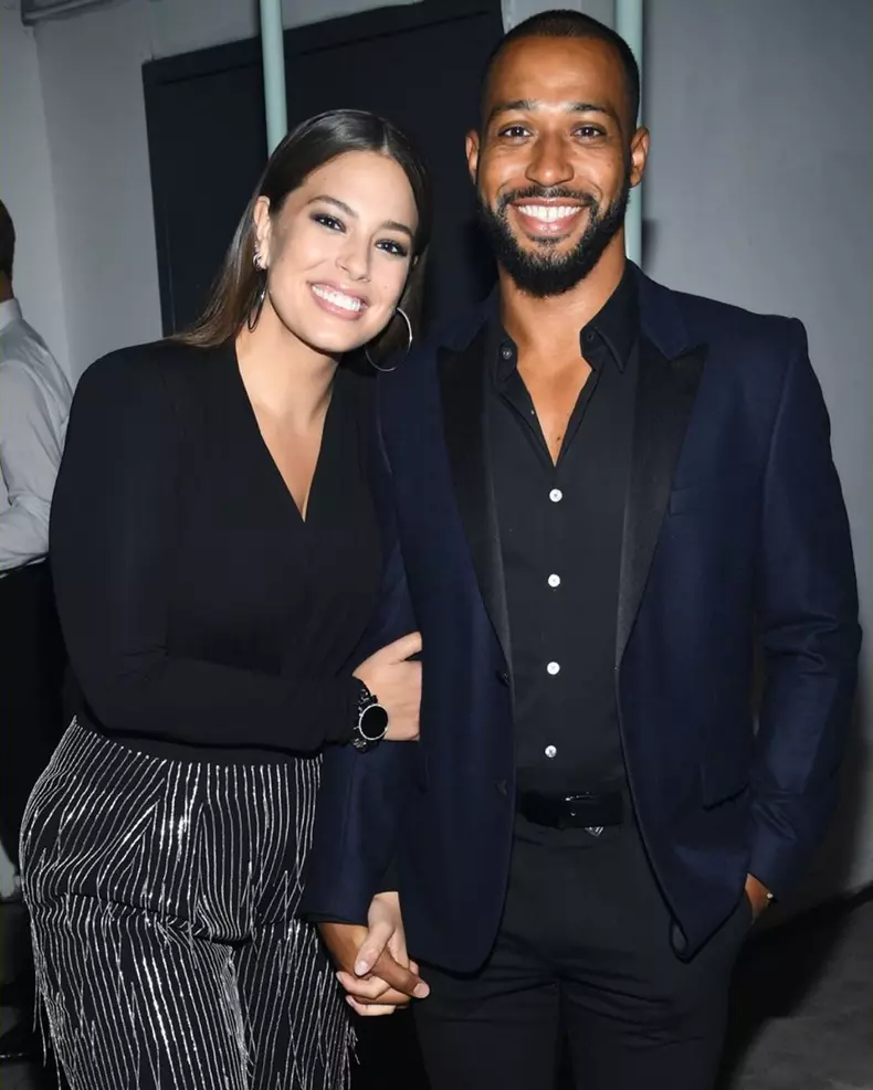 Ashley Graham și soțul ei Justin Ervin