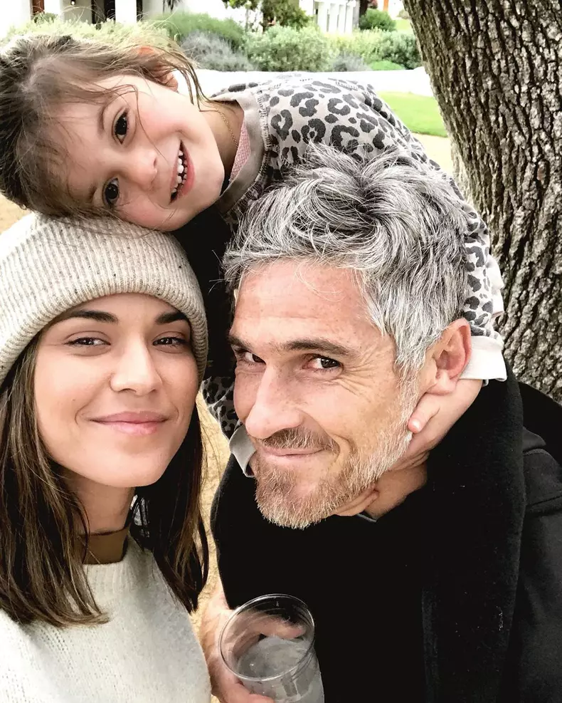 Odette și Dave Annable și fiica lor Charlie Mae